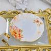 Bone Porcelain Coffee Cup and Dish Set, Household European Small Luxury British Afternoon Tea Set, Coffee Set