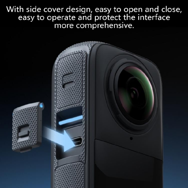 Camera USB Cover for 360 X4 Dustproof Moistureproof USB Charging Replacement Protective Port Cover Action Camera