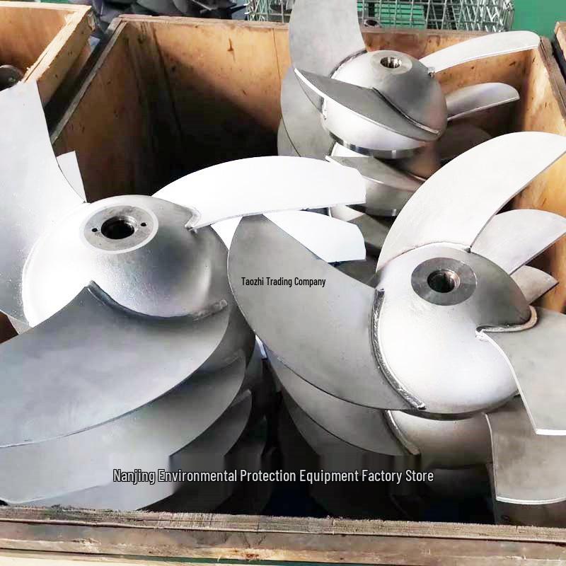 304 Stainless Steel Three-Blade Submersible Mixer Impeller - 320/400/620mm Replacement Parts Diameter 220mm 304 Stainless Steel Impeller