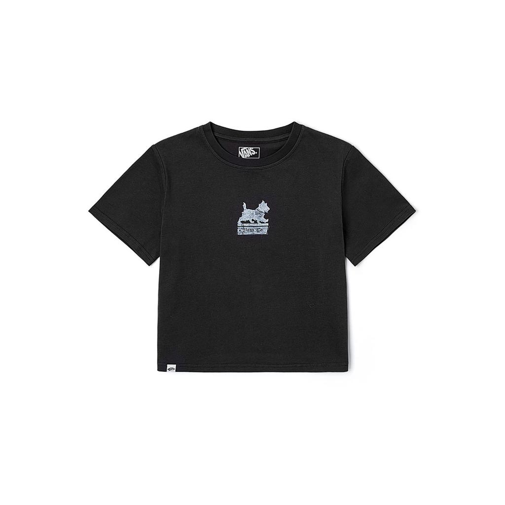 Vans Off The Wall Tee Ss Simple Comfortable Fashion Short Sleeve T-Shirt Women Tops VN000QJ7BLK