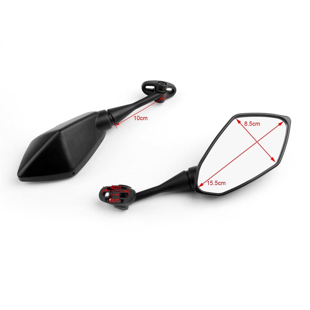 Pair Motorcycle Rearview Mirror For Honda CBR250 NSR250 88-94 CBR400 87-94