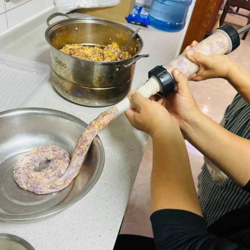 Ugello Enema per Budello di Salsiccia Manuale, Accessori per Tritacarne per Salsicce, Hot Dog e Würstel Bianco