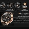 JINSHIDUN New Business and Leisure Men's Watch Multifunctional Dual Calendar Display Fully Automatic Mechanical High -end Men's Watch