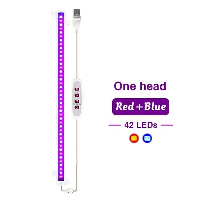 LED Full Spectrum Phyto Lamp USB 5V Grow Light Bar 30cm/50cm 1T 2T 3T 4T Plants Flowers Led Greenhouse Cultivo Hydroponic