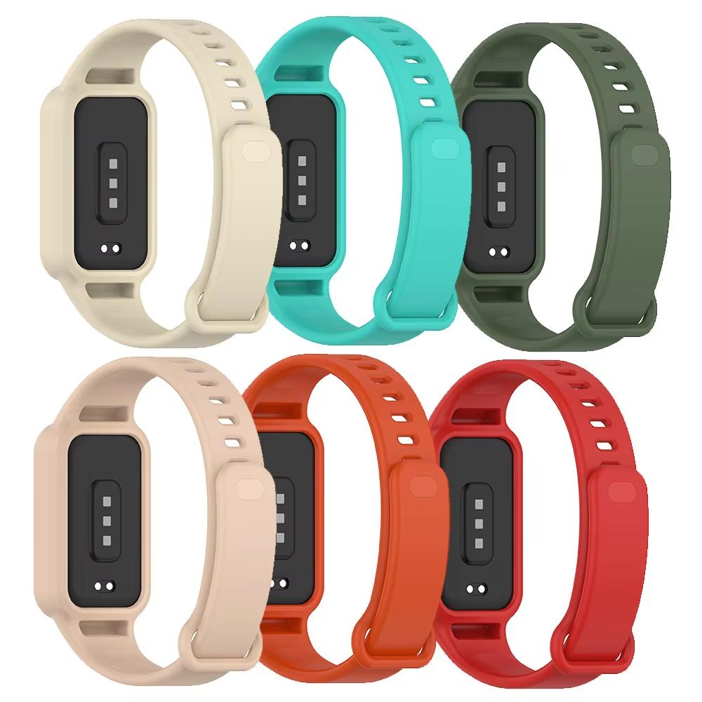 Silicone Strap for Xiaomi Band 9 Active Smartwatch Soft Sports Bracelet Band Comfortable Belt For Redmi Band 3 Accessory Correa