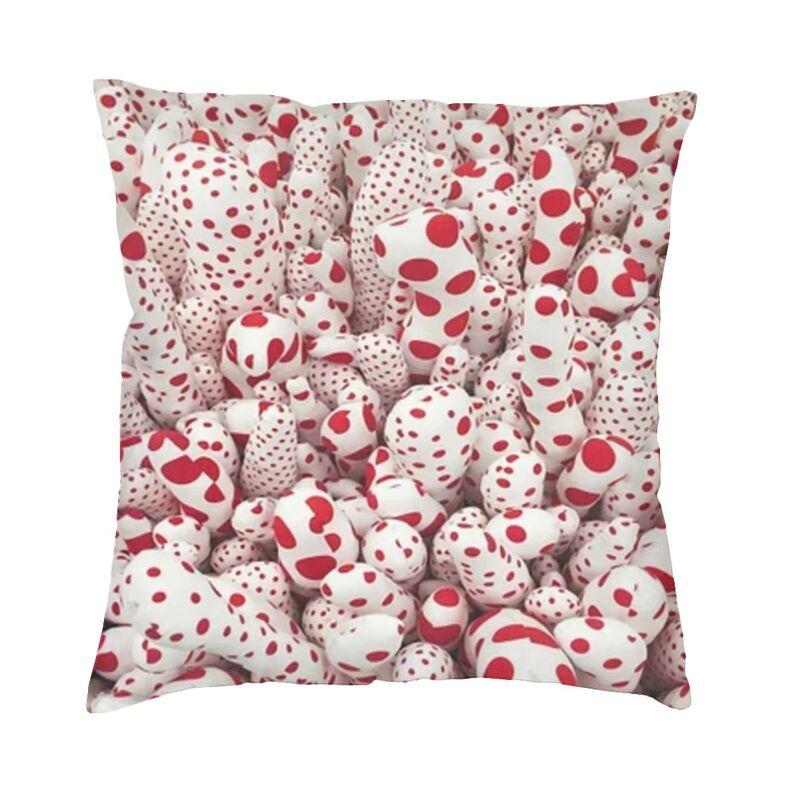 Yellow Yayoi Kusama Pumpkin Cushion Cover Minimalis Modern Soft Cute Pillow Cases Decoration Salon
