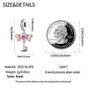 Charm Bead Components Authentic Original Copper Metal Love Heart Wings Pendant Bead Component Bead Components Compatible With Bracelet High Quality