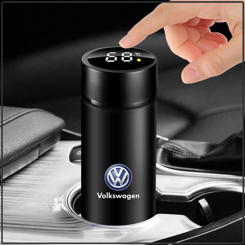 500ml Portable Car Smart Thermos Bottle Temperature Display Cup Coffee Cup For Volkswagen Golf-6 7 4 5 POLO Passat B5 B6 B7 T4 T5 Tiguan Jetta Gol