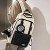 Japanese Trendy Brand Ins Backpack Versatile Casual Trendy Cool Men's Backpack Fashion Student Couple Large-capacity Schoolbag
