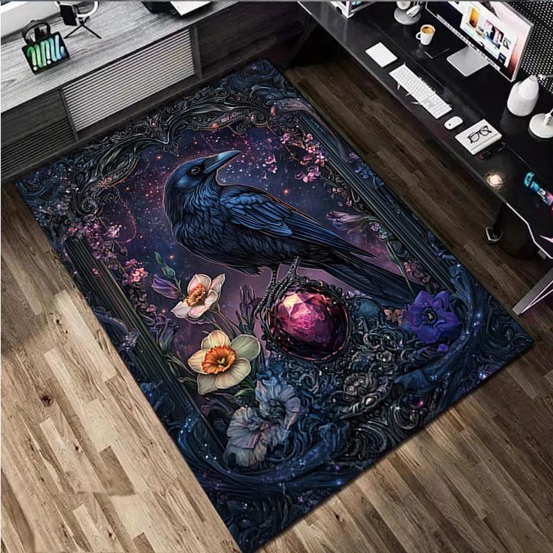 1Pc Flowers Animal Rug - Home carpet Office Decorative Carpet For Living Room Bedroom Door Mat Floor Rug Computer Chair Area Rug