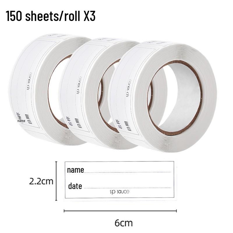 Waterproof Self-Adhesive Kitchen Refrigerator Classification Stickers for Easy Handwritten Food Storage.