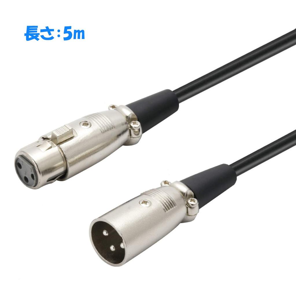 TECH Microphone Cable XLR XLR 5m Black (Male) / (Female) TMCC-5