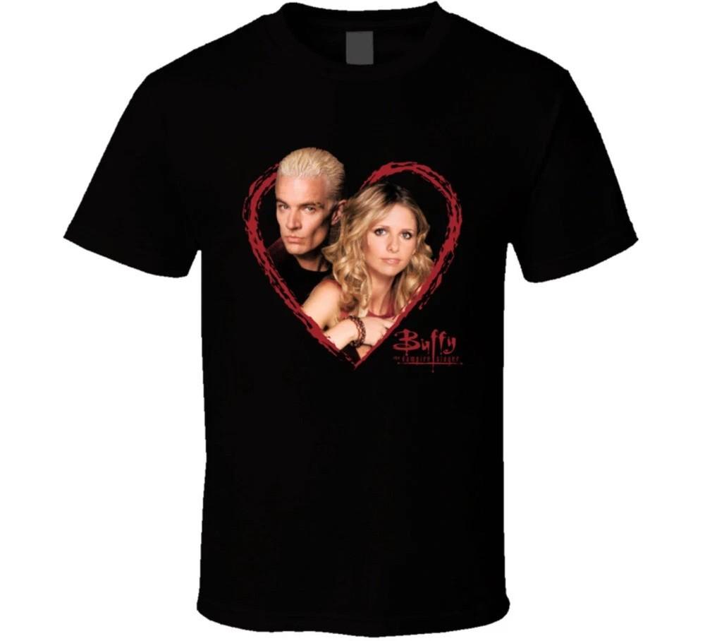 SALE Buffy The Vampire Slayer Spike Love Story Retro TV T Shirt Unisex T-Shirt L