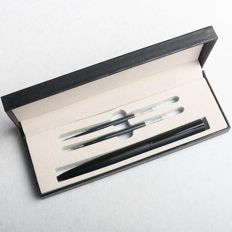 Three-Color Business Gift Gift Box Set, Signature Pen, Black High-End Gift Box, Gift Ballpoint Pen, Pen Box, Orb Pen.
