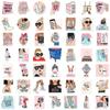 100 Pop Girls Women Stickers European and American Personality Feminist Declaration Title Car Guitar PVC Stickers