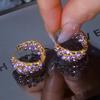 Tide Metal Fringed Earrings, High-end Temperament, Long Stud Earrings, Women's Exaggerated Earrings.