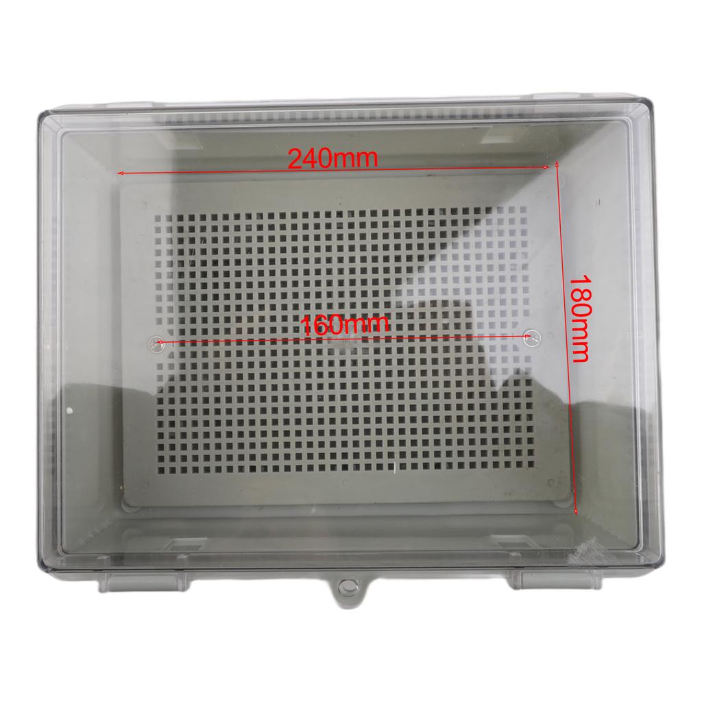 IP66-klassifizierte transparente Anschlussdose mit klarem Deckel, ABS-Konstruktion, 220 x 170 x 110 mm, für elektrische Verdrahtungsanforderungen