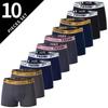 10 Peças de Roupa Íntima Masculina, Cuecas Boxer de Verão Masculinas, Roupa Íntima Esportiva Respirável de Tamanho Grande