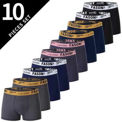10 Stück Herrenunterwäsche, Herren Sommer Boxershorts, Sportliche atmungsaktive Unterwäsche in Übergröße
