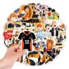 50 New Teenager Volleyball Stickers Car Mobile Phone Computer Skateboard Decoration Stickers Waterproof