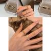 Chic Open Fashionable Adjustable Womens Ring Unique Geometric Shape In Copper
