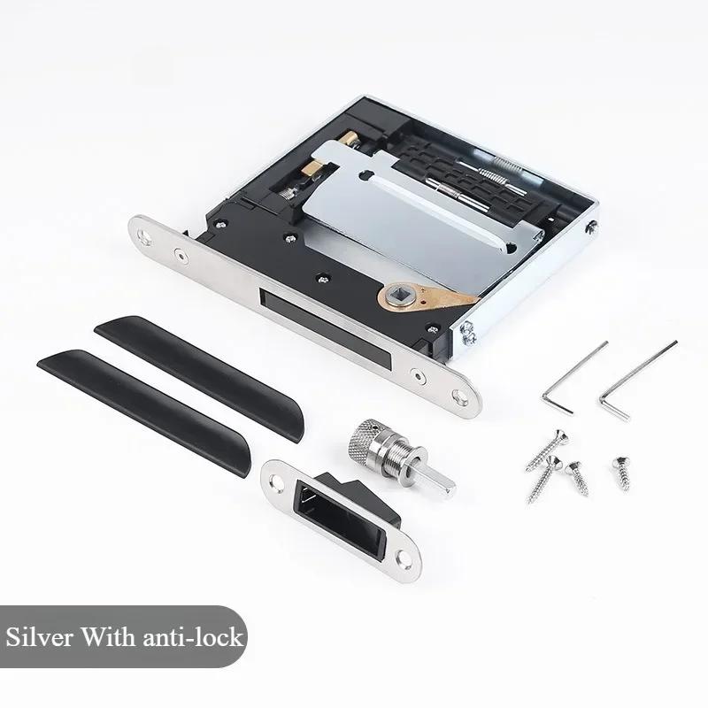 Invisible Room Door Lock Hidden Outward-opening Wooden Door Handle Magnetic  Handle Indoor Silent Secret Door Lock