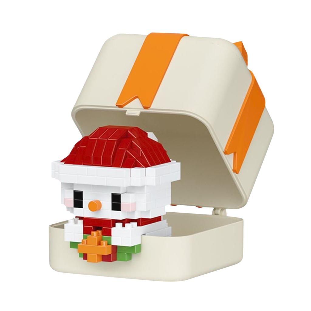 Christmas Gift Box, Cartoon Dolls, Small ParticleBuilding Block Toys
