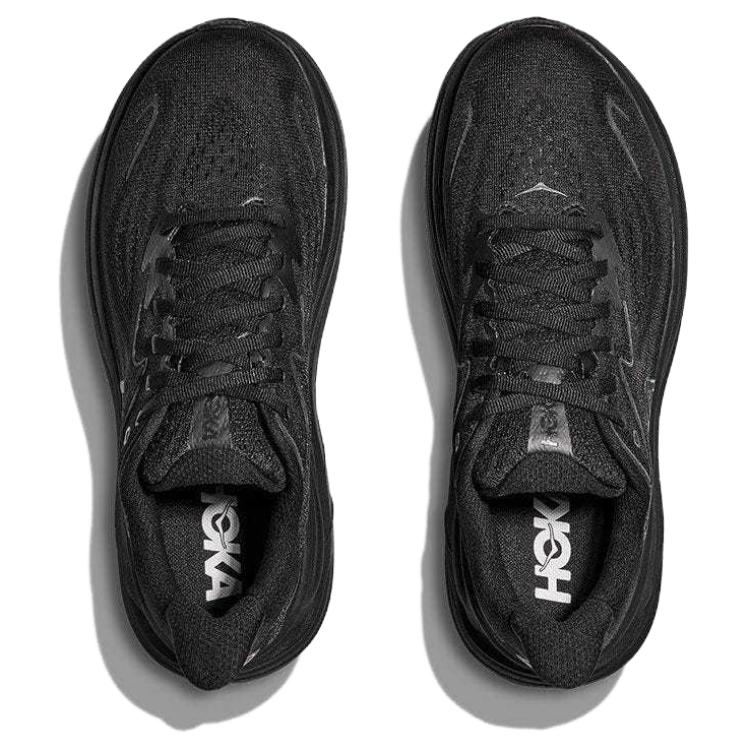 HOKA Clifton 10 Wide Triple Black Women Sneakers 1162050-BBLC
