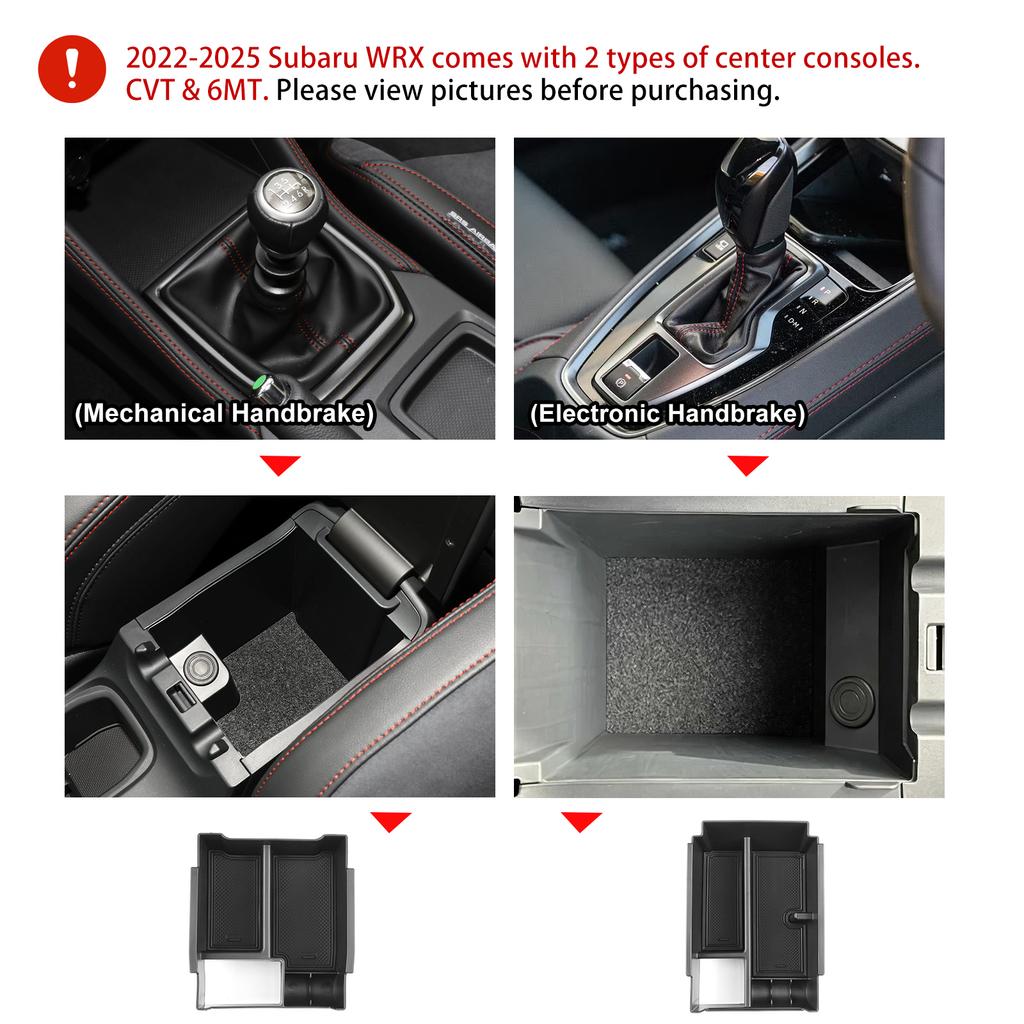 Für Subaru Levorg WRX 2025 2025 2025 2025 ABS LHD RHD Mittelarmlehne Aufbewahrungsbox Handy-Kartenhalter Aufbewahrungsbox Tablett Organizer