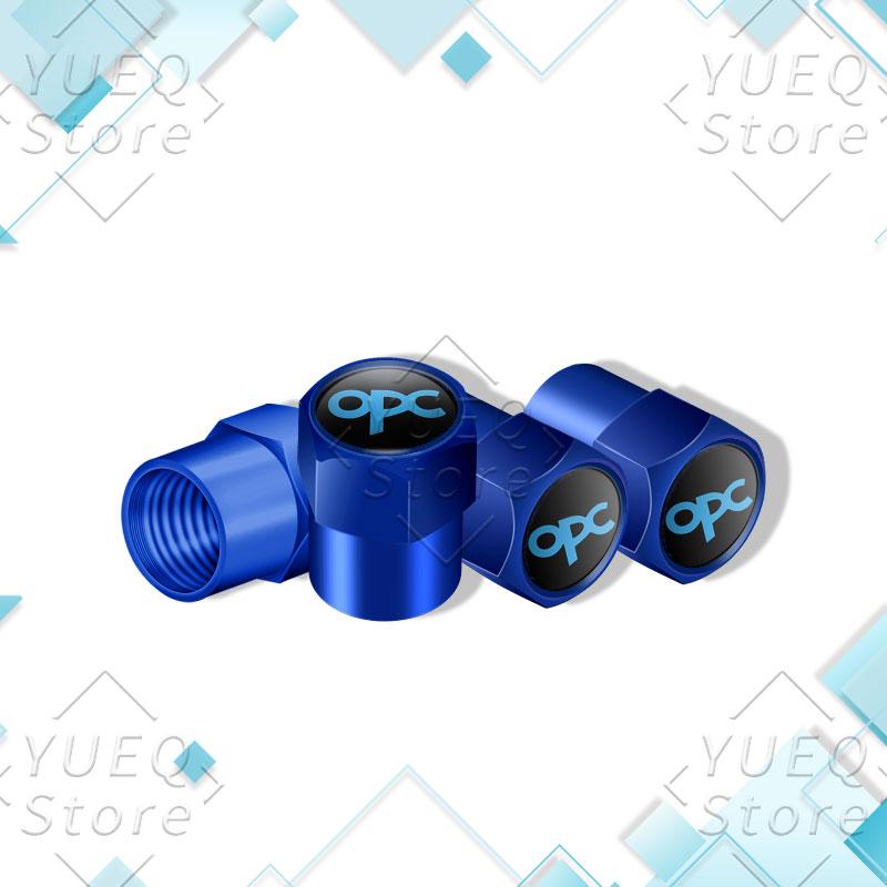 

4Pcs/set OPC Logo Emblem Car Wheel Tire Valve Caps Dustproof Air Stem Covers For Opel Vauxhall Astra G H J K FCorsa Mokka Zafira