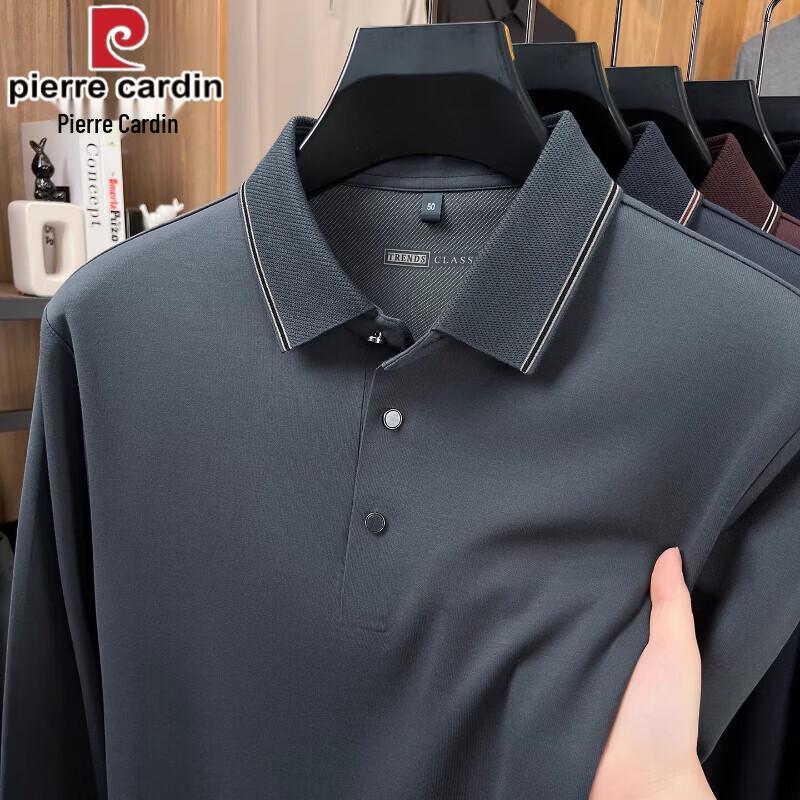 Pierre Cardin Men s Seamless Long-Sleeve Polo Shirt M
