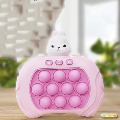 New Light Fidget Toys Quick Push Bubble Game Machine With Cartoon Fun Anti-Stress Sensory Games for Kids Relieve Stress Toy