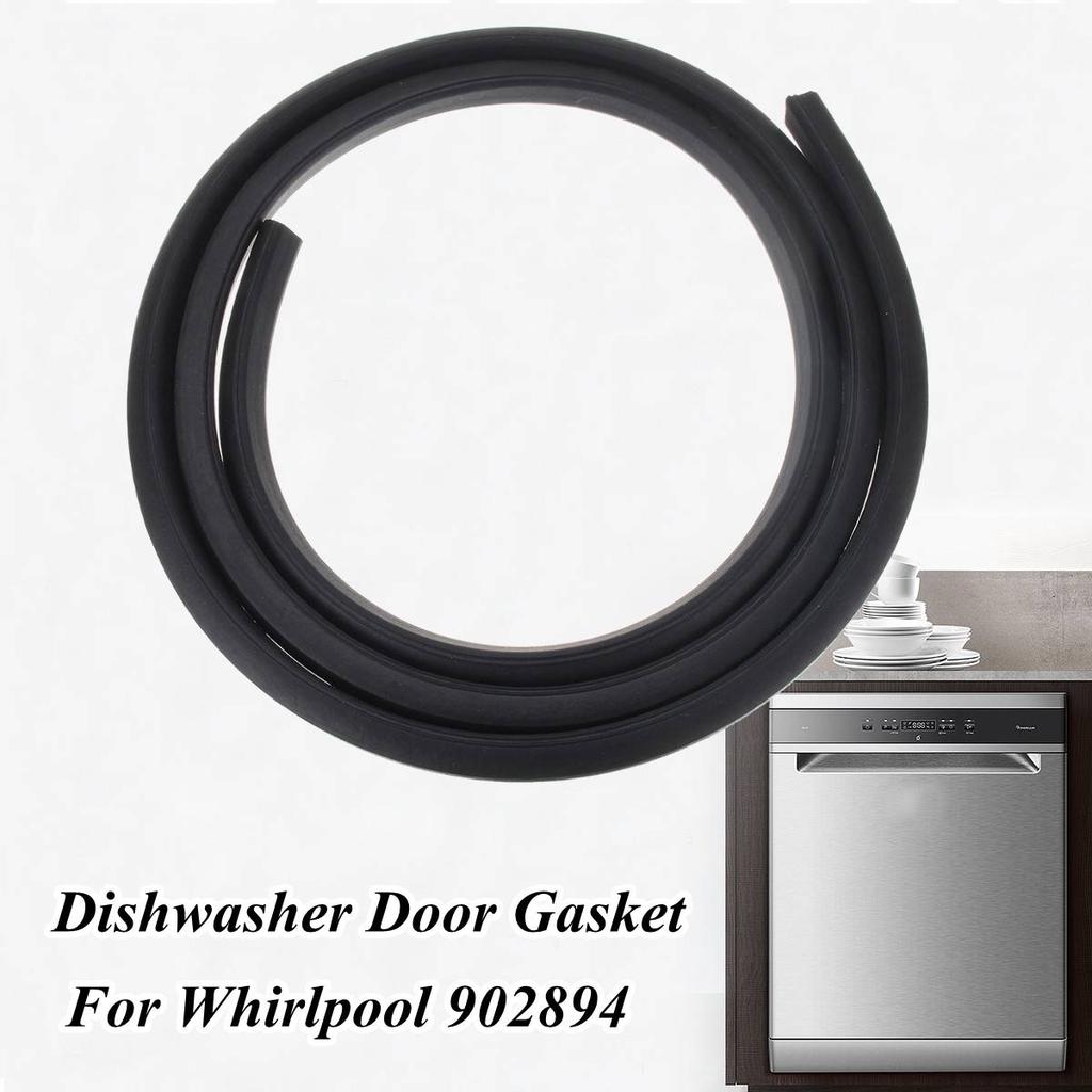 Dishwasher Rubber Door Seal Gasket Black Fit for Whirlpool 902894