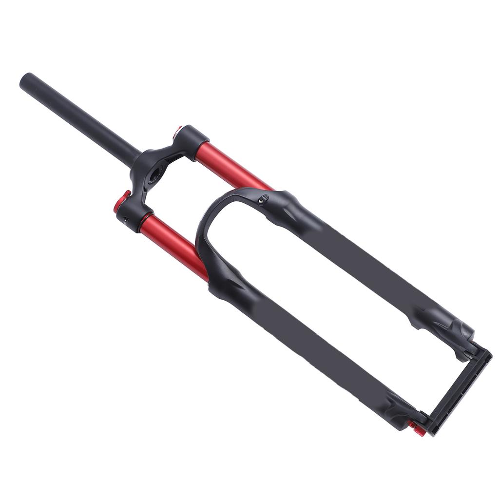 29in MTB Front Suspension Fork Red Double Air Chamber Suspension Straight Steerer Manual Lockout Aluminium Alloy Bike