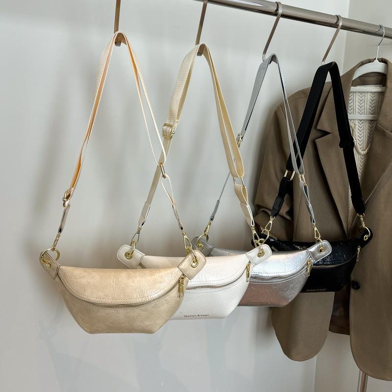 Broadband Fanny Pack Simple Casual Fashion Travel Bag Women's New Commuter Shoulder Messenger Bag