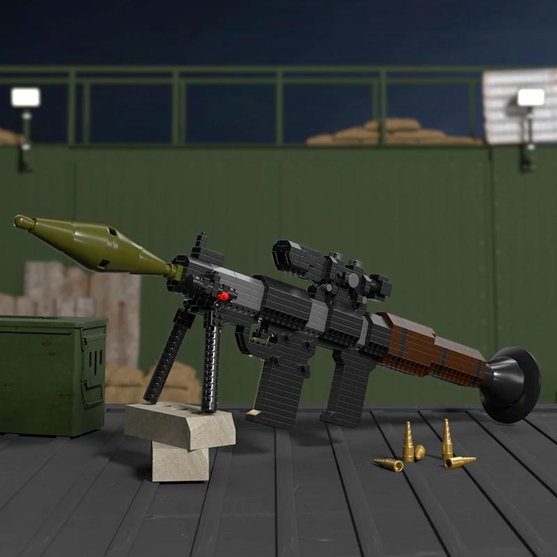 Building Blocks Toy Gun Sets Army Weapon Submachine Assembly DIY Bricks Kids Education Toys Model Holiday Gifts