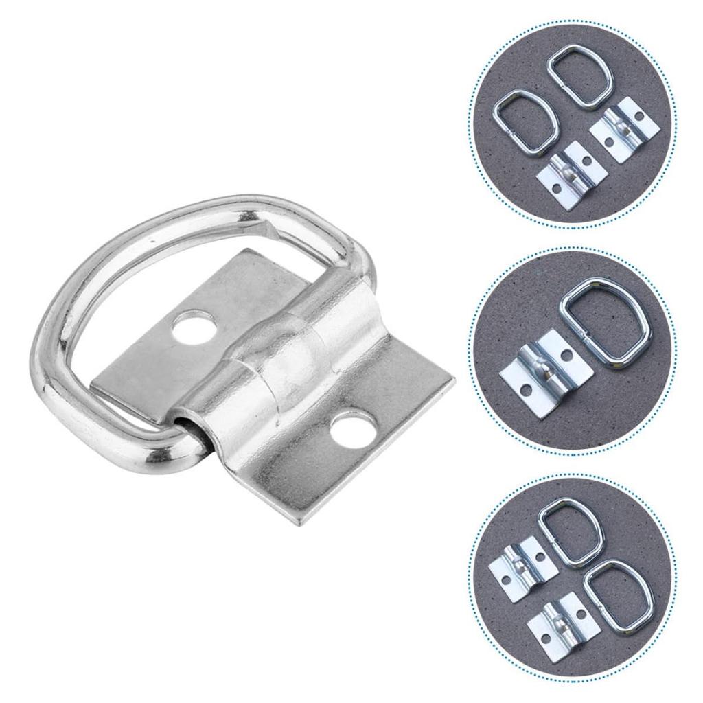 HORIALENCE 4pcs Truck Heavy Duty Tie Down Ring Car Ring Down Hook Training