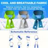 Cooling Ice Scarf Summer Quick Dry Sweat Absorb Cold Beach Towel Neck Wrap Breathable Reusable Outdoor Running Cycling Bandana