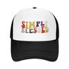 Cópia de simplesmente southern blessed mimi Boné de Beisebol Simplesmente Abençoado Hip Hop Chapéu de Sol Para Crianças Chapéu Militar Homem Menino Feminino