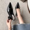 Fashion New Designer Low Heel Sandals for Women Fashion Casual Summer Buckle PU Leather Shoes Ladies Solid Color Pumps Woman