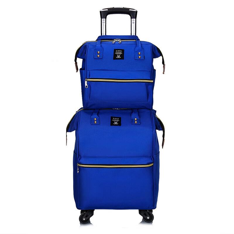 Unisex Rolling Luggage & Backpack Set