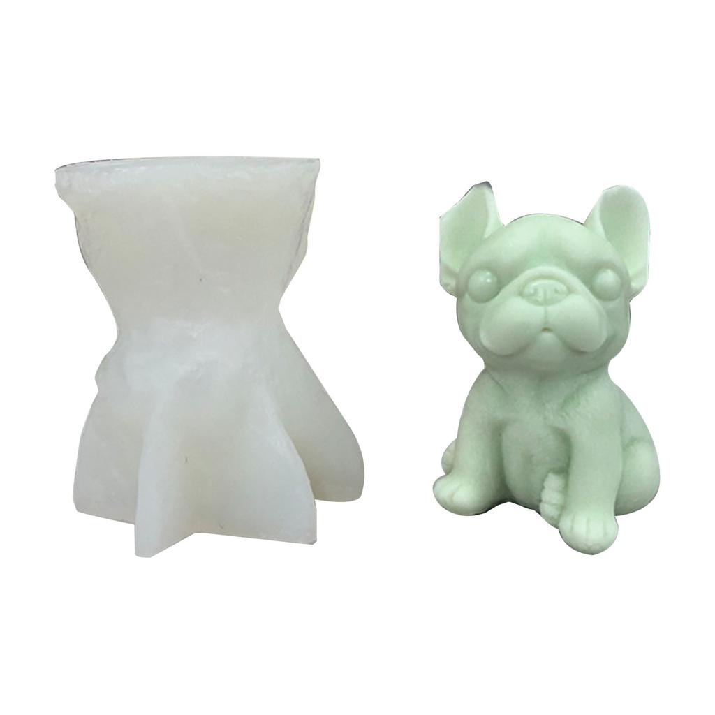 French Fighting Dog Cake Chocolate Cake Fondant Mold Diy Baking Manual Candle Mold Food Grade Silicone Fondant Mould