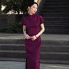 Red National Style, Ancient Law, Full Placket, New Chinese Long Style, Improved Cheongsam 1011 New Female High-end Mother Summer