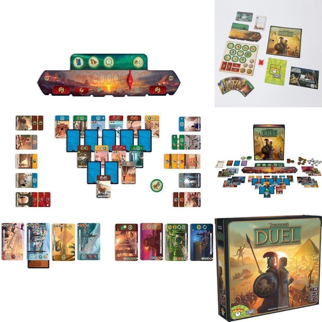 7 Wonders Duel Jeu de Plateau Stratégique Pour Adultes Enfants