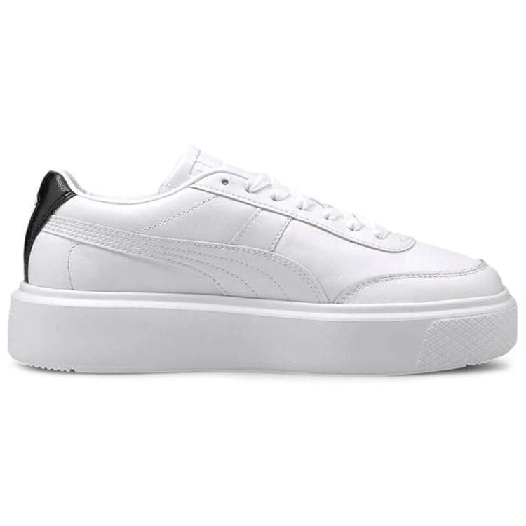 PUMA Oslo Maja Women's White Black Platform Low Top Lifestyle Sneakers 374864-01