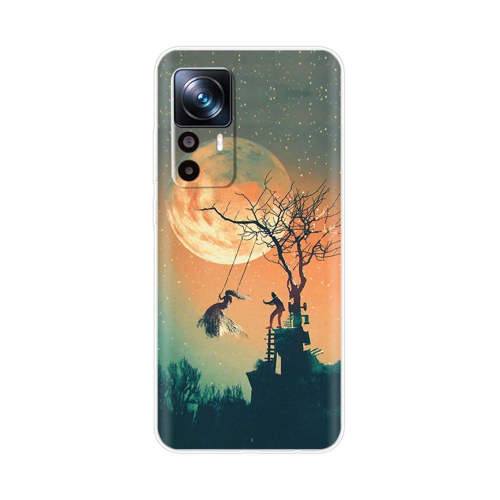 For Xiaomi 12T Pro Case Silicone Fashion Painted Soft Phone Case For Xiaomi 12T Case Back Cover For Xiomi Mi 12T Pro 12 T Bumper