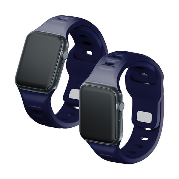 3Mk Silicone Watch Strap Granatowy/Ocean Blue Dla Apple Watch 38/40/41Mm