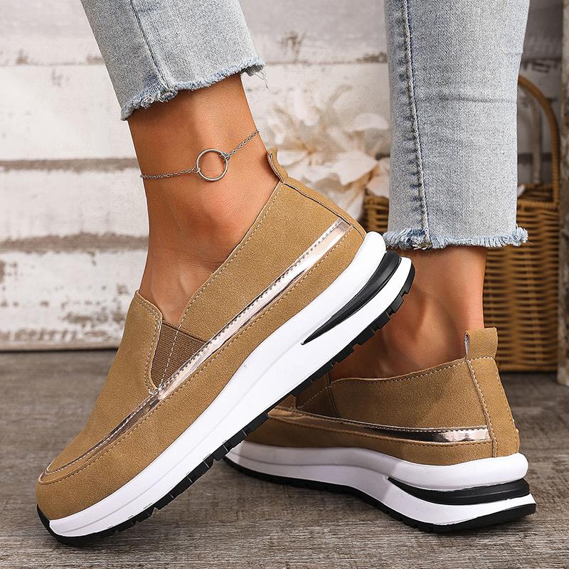 Fashion Women's Casual Sports Sneakers Comfortable Slip On Thick Sole Walking Shoes Woman Lightweight Non Slip Platform Running Shoes