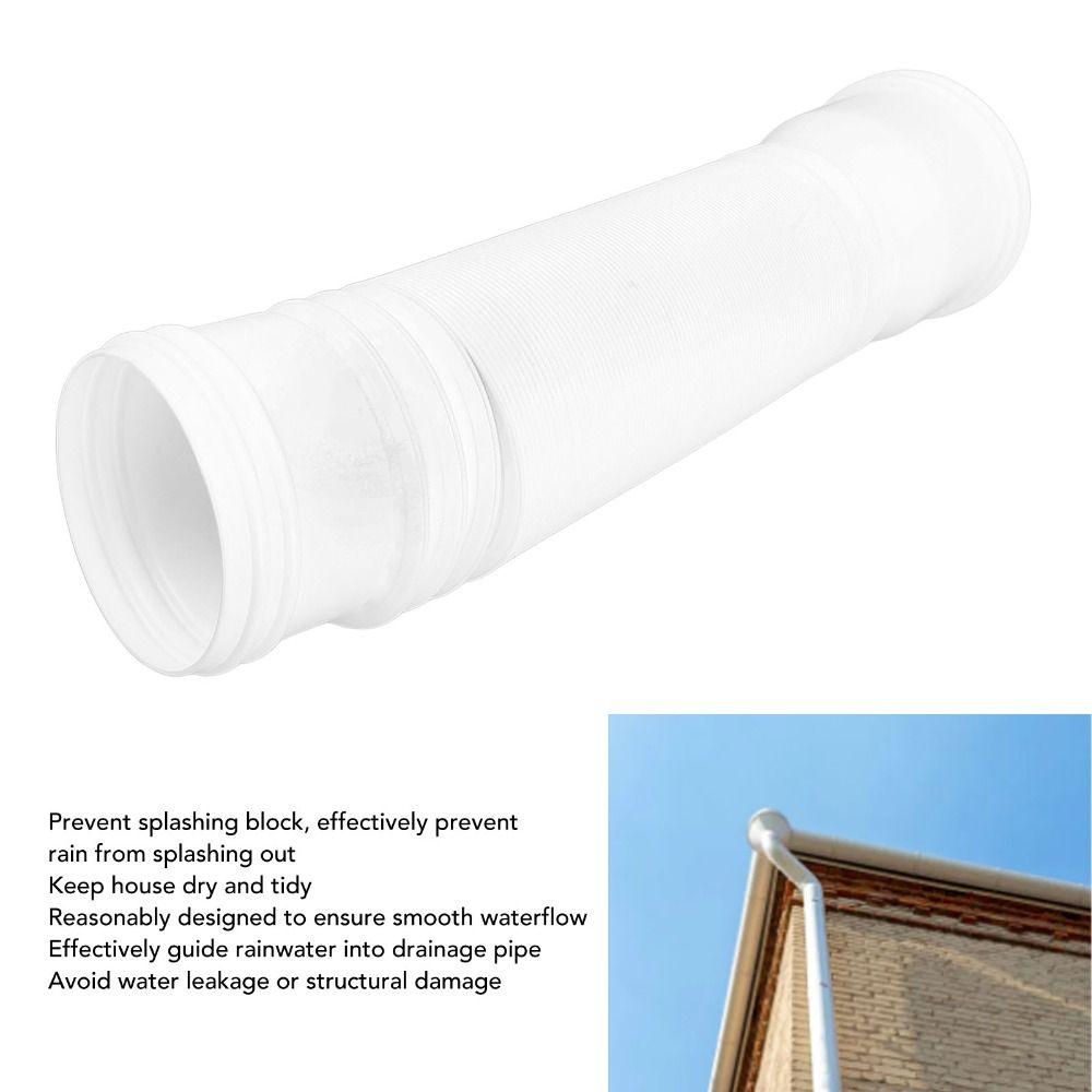 PE Extendable Drain Away Extender Screws Included Downspout Diverter  Garden
