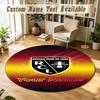Round Rug Custom Nameracing Club De Lens Pattern Non Slip Carpet Home Floor Decor